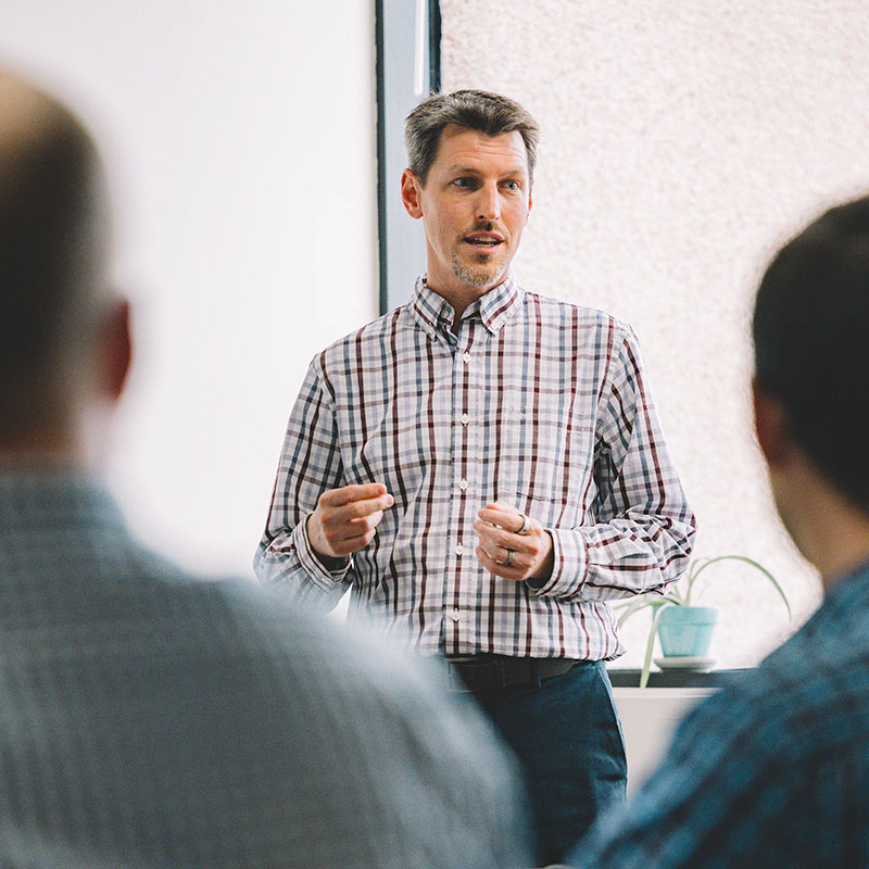 Stepping Forward owner and VCIO Matthew Harvey in Colorado Springs