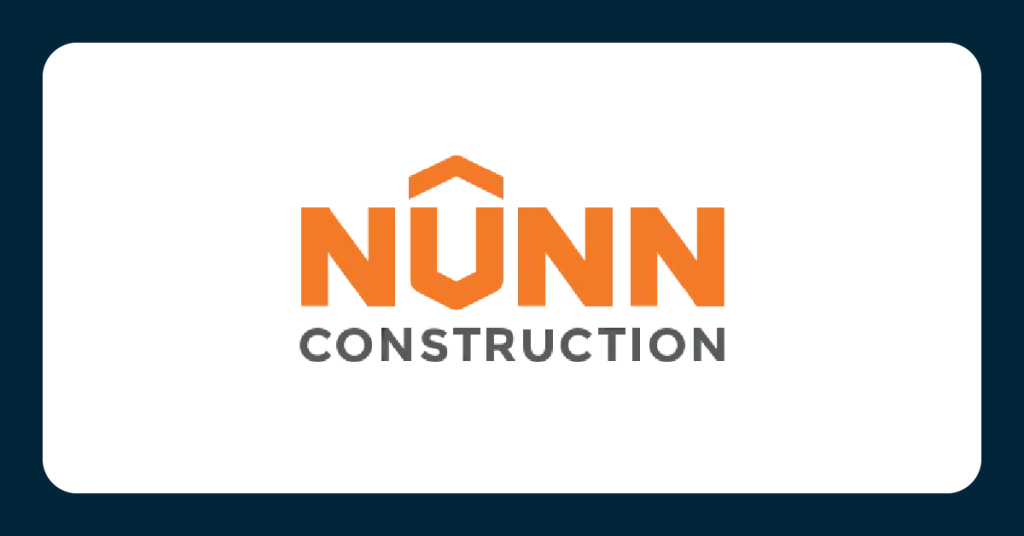 Nunn Construction logo, Stepping Forward Tech client case study