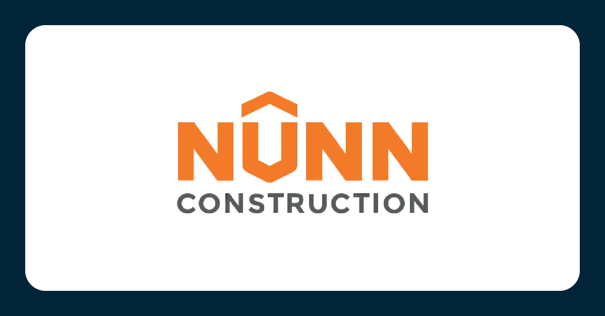 Nunn Construction logo, Stepping Forward Tech client case study